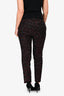 Saint Laurent 2018 Black/Red Sequin Trousers Size 44 Mens