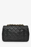 Pre-Loved Chanel™ 2014/15 Black Caviar Rectangular Mini Top Handle Flap Bag with Chain Strap