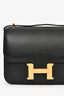 Hermès 2016 Black Swift Leather Mini Constance 18
