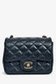 Pre-Loved Chanel™ 2020 Navy Lambskin Mini Square Flap Crossbody