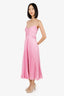 ML Monique Lhuillier Pink Pleated Mini Dress Size 16