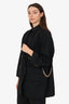 Tanya Taylor Black Chain Detail Double Breasted Blazer Size 20