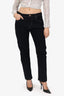 Isabel Marant Black/White Top Stitch Corduroy Pants Size 40