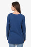 Marlowe Blue Cashmere V-Neck Sweater Size M