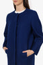 Sportmax Blue Wool Coat Size 6