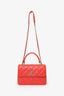 Pre-Loved Chanel™ 2019 Red Leather Trendy CC Small Top Handle