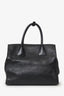 Prada Black Leather Front Pocket Wing Convertible Tote