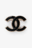Pre-Loved Chanel™ Black Enamel CC Brooch