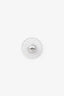 Miu Miu Silver Tone Crystal Bow Pearl Drop Earrings