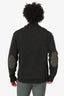 Maison Margiela Green Wool/Linen Leather Elbow Patch Sweater Size M Mens