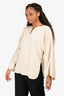 By Malene Birger Cream Long Sleeve Top Size 38