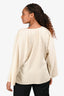 By Malene Birger Cream Long Sleeve Top Size 38