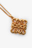 Loewe Gold Tone Anagram Pendant Necklace