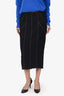 Black Top Stitched Pencil Skirt Estimated Size M
