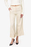 Dries Van Noten Cream High Waisted Trousers Size 36