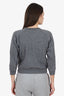Maison Kitsune Grey Mountain Cropped Sweater Estimated Size S