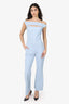 Chiara Boni Blue Cowel Neck Jumpsuit Size XS