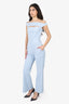 Chiara Boni Blue Cowel Neck Jumpsuit Size XS
