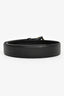 Gucci Black Grained Leather 'G' Buckle Belts Size 75/30