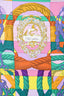 Hermès Multicoloured Printed Silk 'Della Cavalleria' 40cm Square Scarf