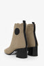 Hermès Taupe Knit Volver 60 Ankle Booties Size 37