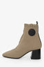 Hermès Taupe Knit Volver 60 Ankle Booties Size 37