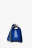 Pre-Loved Chanel™ 2014/15 Cobalt Blue Patent Old Medium Boy Bag