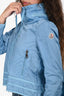 Moncler Blue Windbreaker with Retractable Hood Size 0
