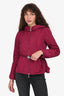 Moncler Plum Hooded Windbreaker Size 1