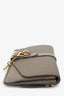 Chloe Taupe Leather Lock Long Wallet