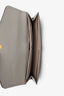 Chloe Taupe Leather Lock Long Wallet