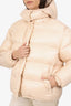 Miu Miu Pink Nylon Quilted Down Jacket Size 38
