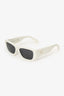 Prada White Frame Symbole Sunglasses