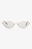 Miu Miu Gold Frame Logo Sunglasses