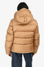 Burberry London Tan Hooded Removable Sleeve Puffer Jacket Size S Mens