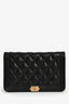 Pre-Loved Chanel™ 2018/19 Black Caviar Leather CC Boy Wallet on Chain