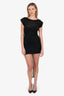 M Missoni Black Metallic Knit Zig-Zag Mini Dress Estimated Size S