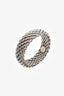Tiffany & Co. 18k White Gold Somerset Ring Mesh Weave
