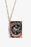 Pre-Loved Chanel™ 2022 Enamel Lion Book Locket Pendant Necklace