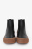 3.1 Phillip Lim Black/Brown Rubber 'Lela' Chelsea Ankle Boots Size 39