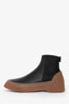 3.1 Phillip Lim Black/Brown Rubber 'Lela' Chelsea Ankle Boots Size 39