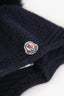 Moncler Navy Wool/Fur Beanie Size S