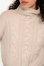 S Max Mara Beige Wool/Cashmere Turtle Neck Sweater Size S