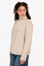 S Max Mara Beige Wool/Cashmere Turtle Neck Sweater Size S