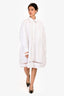 Maison Margiela 2020 White Cotton Double Lined Button Down Dress Size 38 w/ Tags