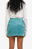 Isabel Marant Blue Corduroy Mini Skirt Size 36