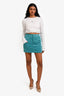 Isabel Marant Blue Corduroy Mini Skirt Size 36