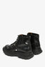 Alexander McQueen Black Rubber Combat Boots Size 36