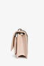 Saint Laurent Blush Croc Embossed Leather 'Sunset' Mini Crossbody Bag