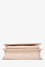 Saint Laurent Blush Croc Embossed Leather 'Sunset' Mini Crossbody Bag